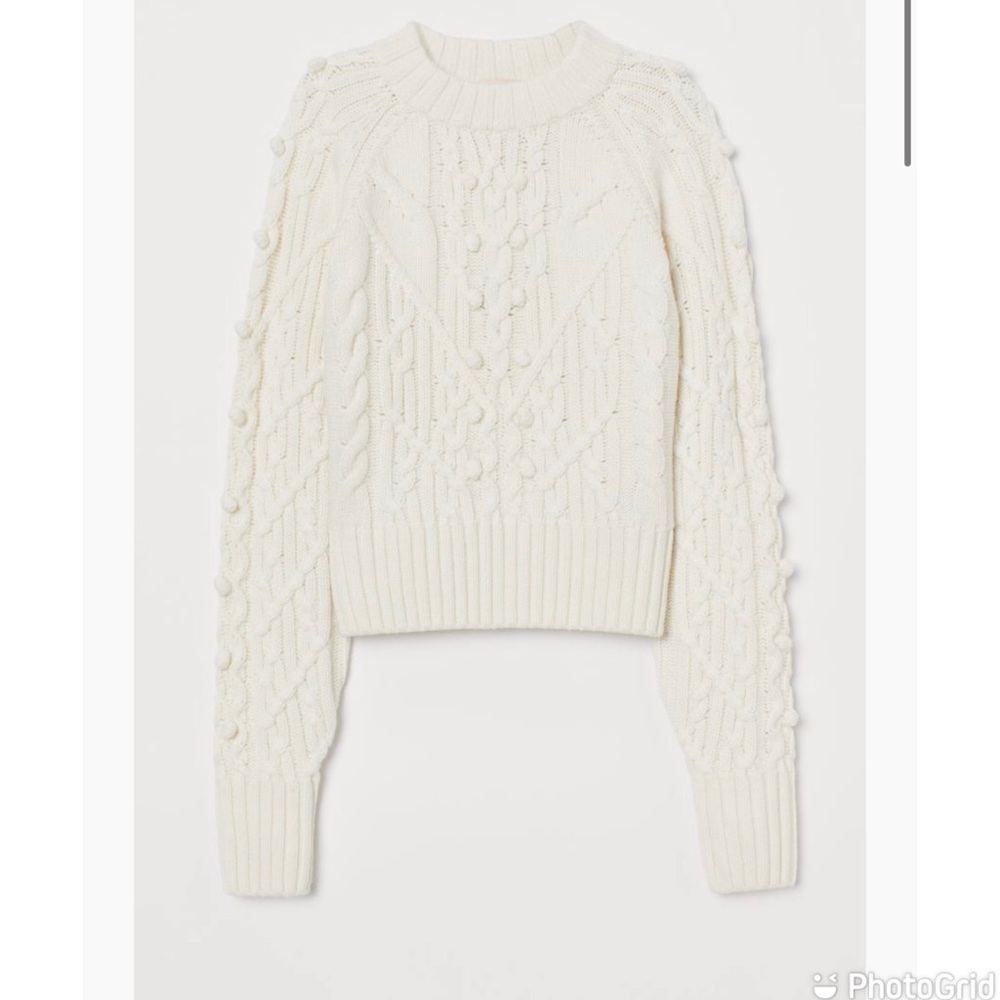 H&M Cable-knit Wool-blend Sweater - Picture 5 of 10